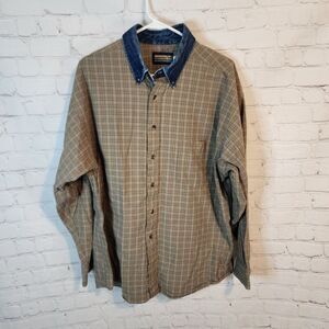 Men's Panhandle Slim Denim Lightweight Shirt Button-Down Jacket, Size XL